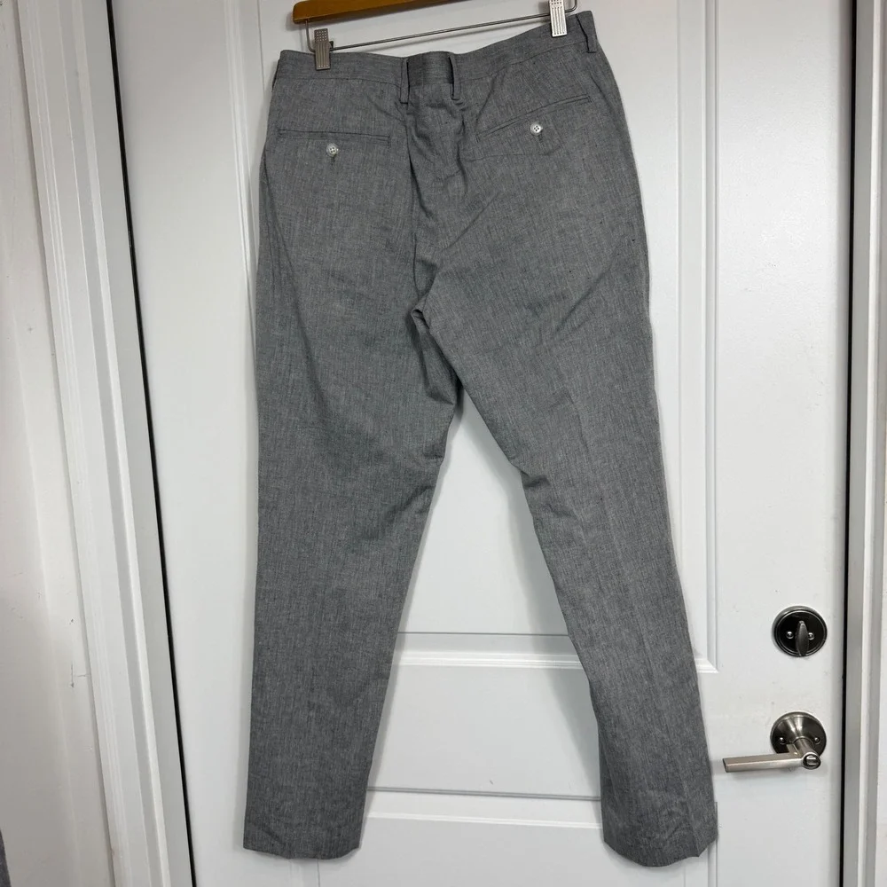 J.Crew Ludlow Suit Mens 40R 32x32 Gray Cotton Linen Somelos 2 Piece NWT